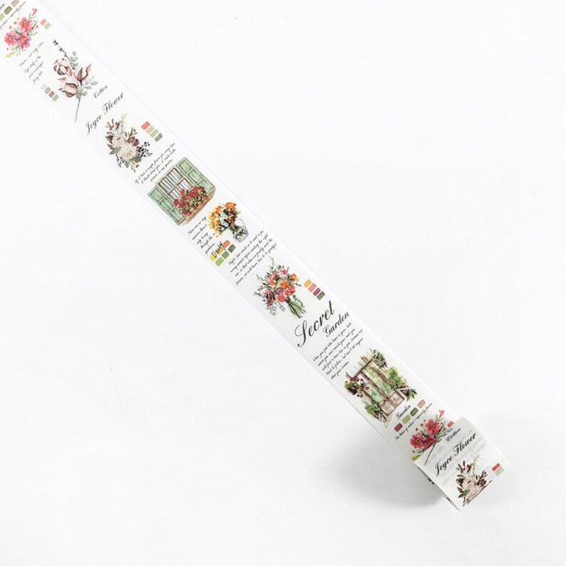 40mm Watercolour Streetscape Vellum Tape flower Tape Etsy