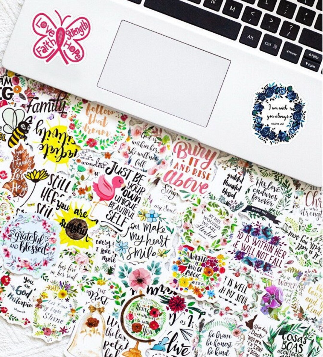 50 PCS Inspirational Quote Motivational Quote Waterproof Stickers for