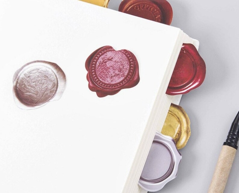 45PCS Wax Seal Paper Stickers die cut stickers Etsy