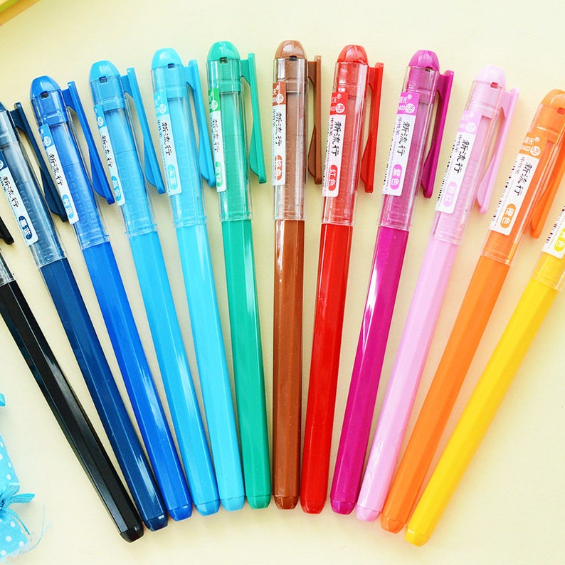 13Pcs of Set M&G WaterColor Pens / color gel ink pen / Rainbow Etsy