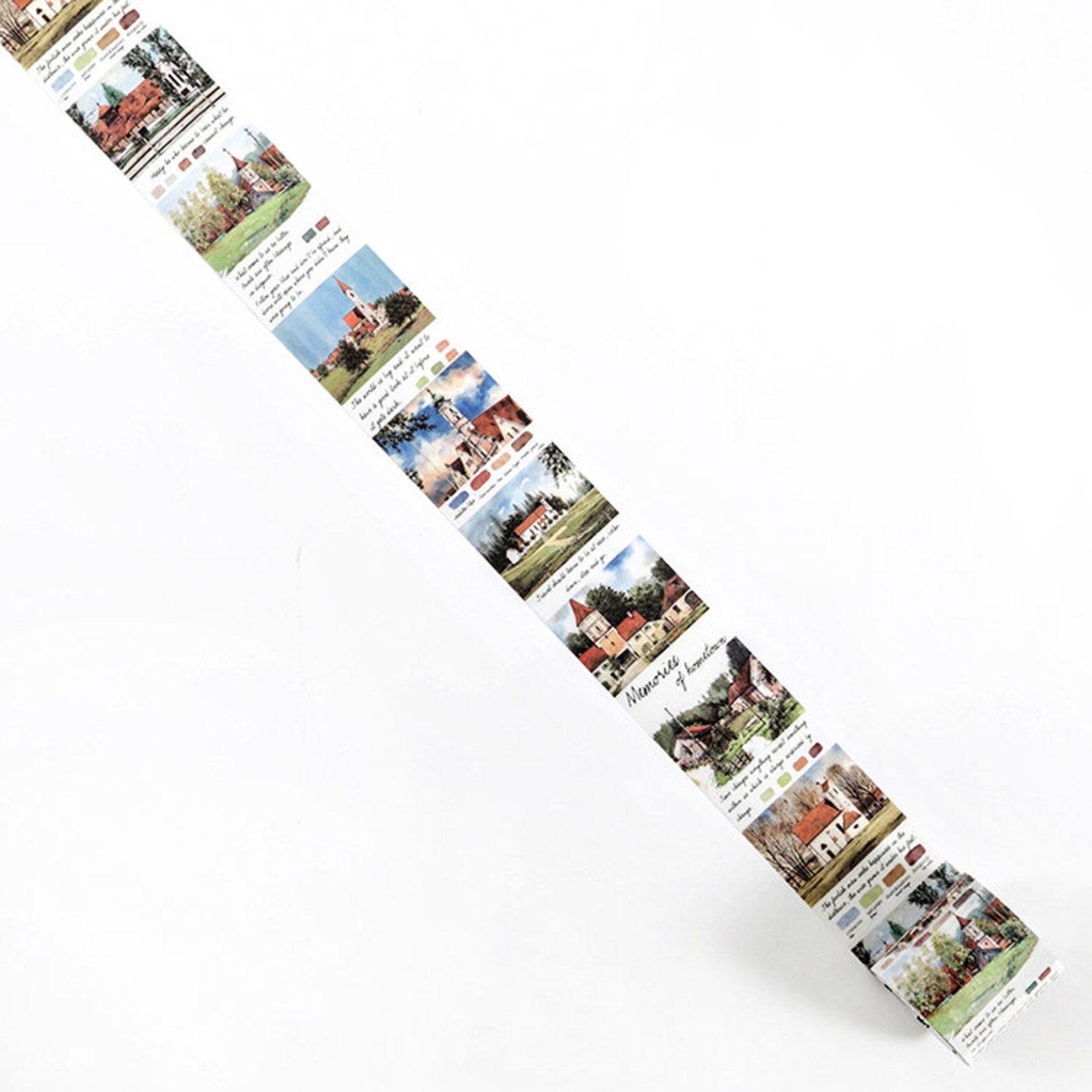 40mm Watercolour Streetscape Vellum Tape flower Tape Etsy