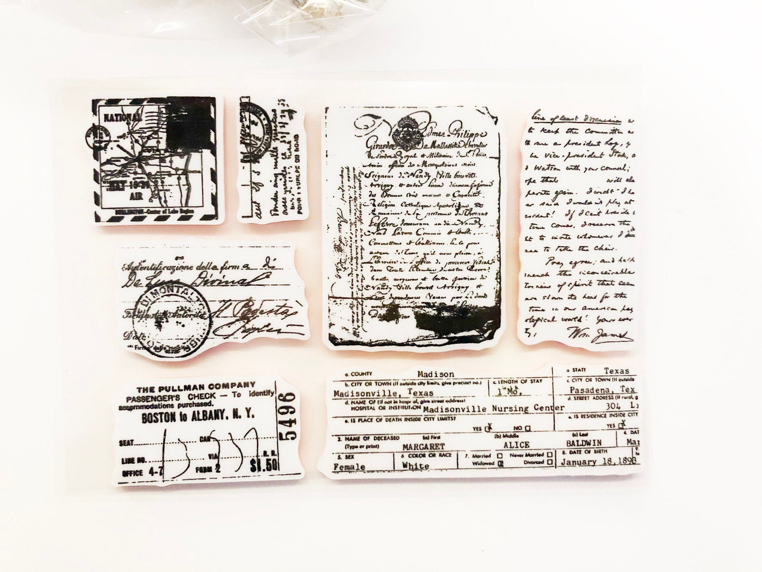 1 Pc Clear Stamp Delicate Reusable Cling Transparent Craft For Card