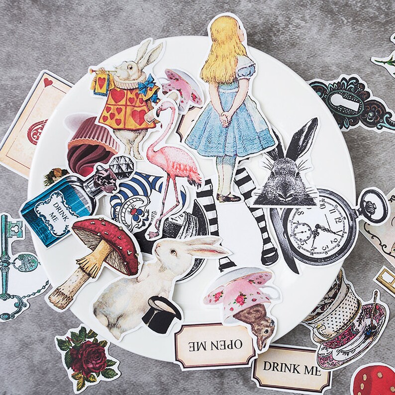 31 Pcs Alice in Wonderland Sticker Alice in Wonderland Etsy UK