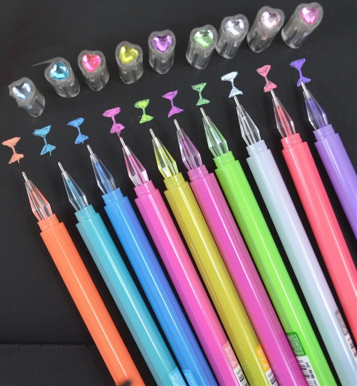 10 Bunte Gel-Stifte Set – 0,38 Mm Spitze, 10 Farben, Für Schule, Büro & Kreative Projekte