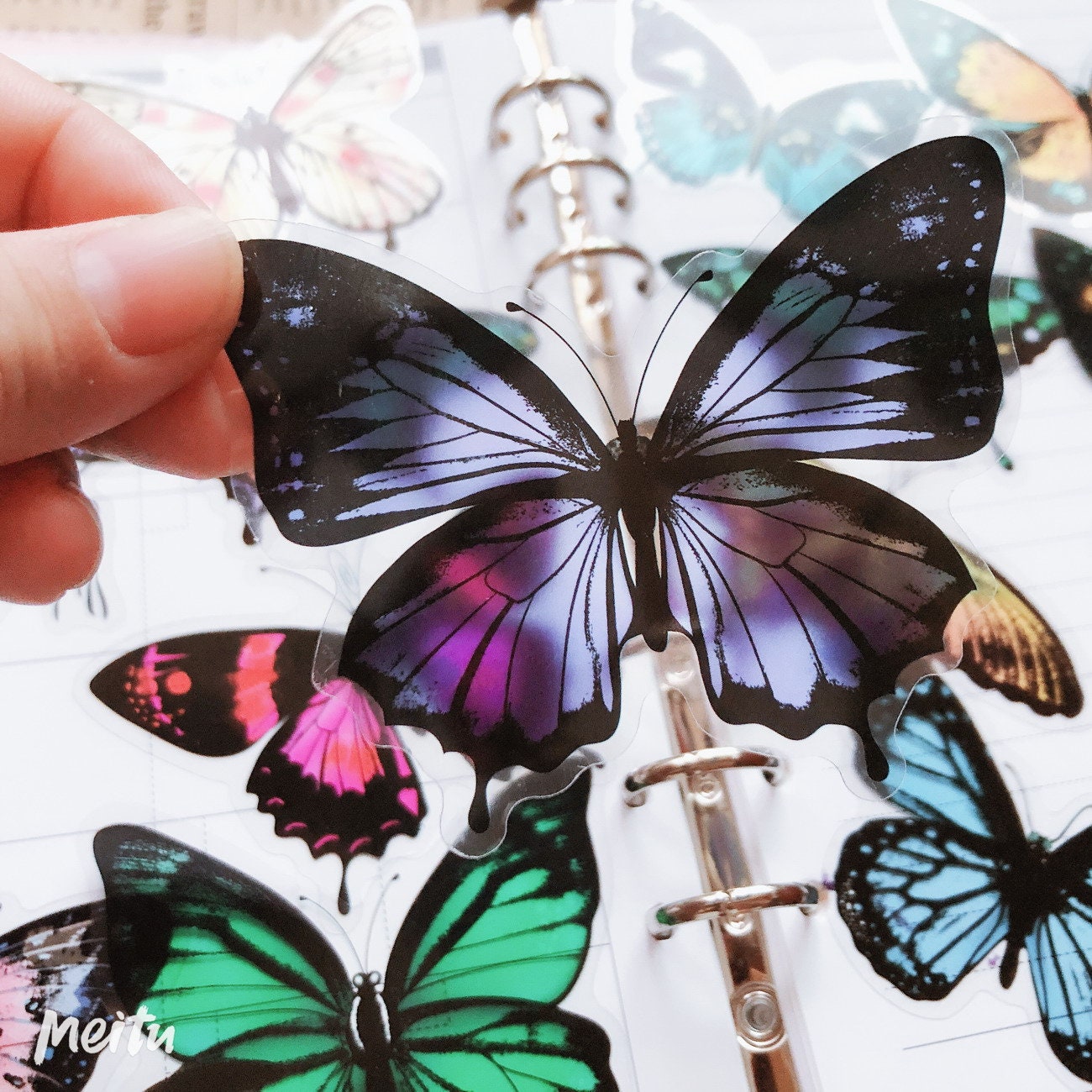 30 Pcs Large Butterfly Stickers Butterfly Clear Sticker Etsy