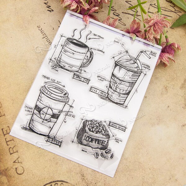 Coffee Cup Stamp - Etsy