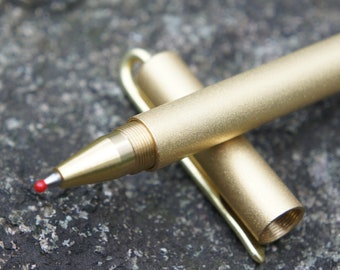Brass Copper Gel pen/  Business Sign Pen / Gift Pen / Midori Travelers pen