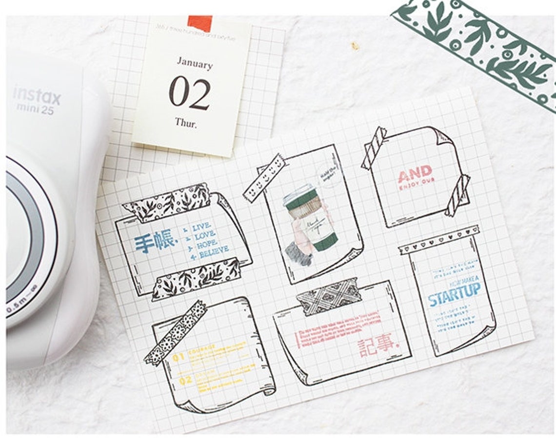 Memo Stamps Bullet Journal Stamps to Do List Planner Stamps Etsy