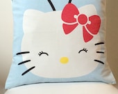 Cute Pillow Cover - Girls Cushion Cover - Pillow Case - Decorative Pillow - Accent Pillow 16x16 - Girls Room Decor- Children Pillow Cover