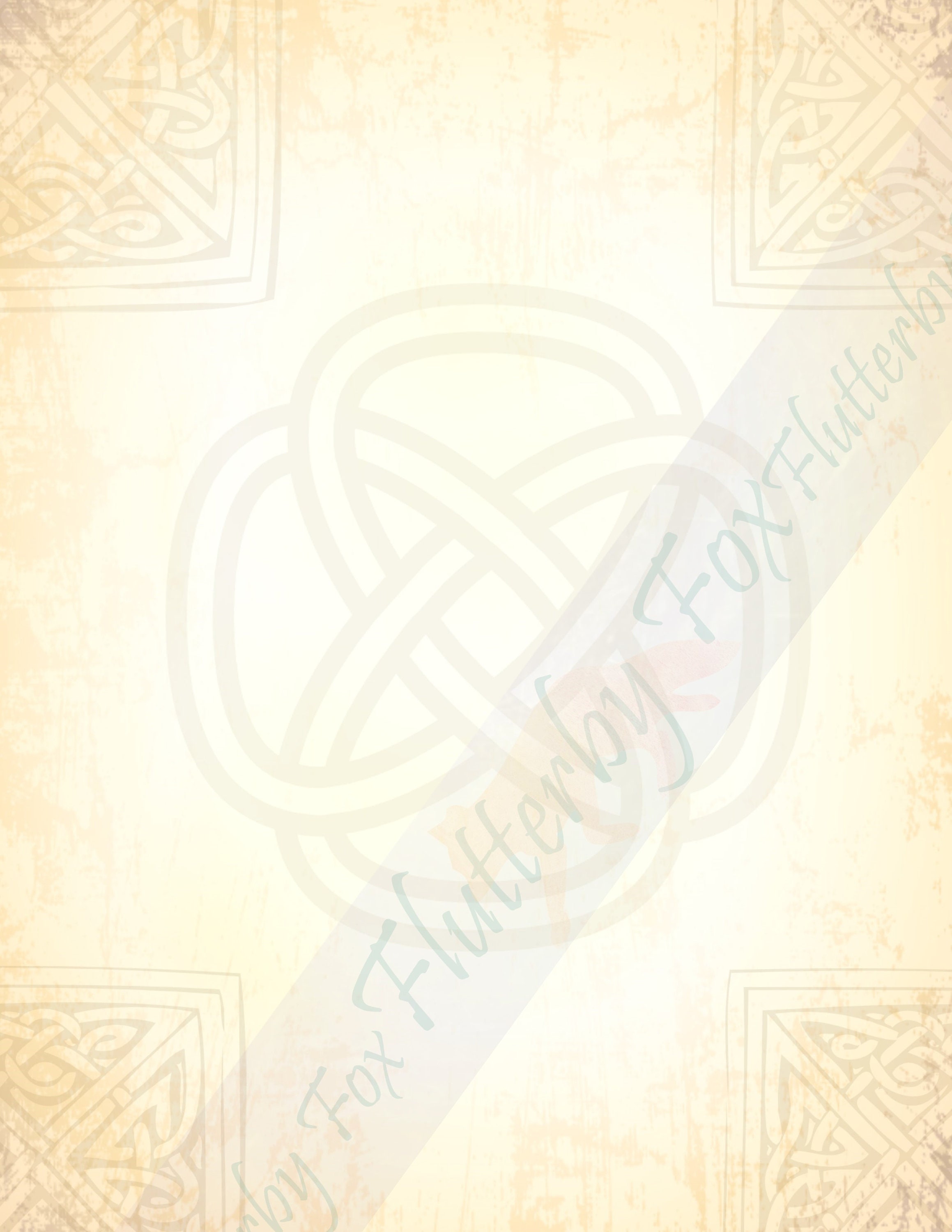 Printable Celtic Paper Celtic Stationery Page Celtic Knot Etsy UK