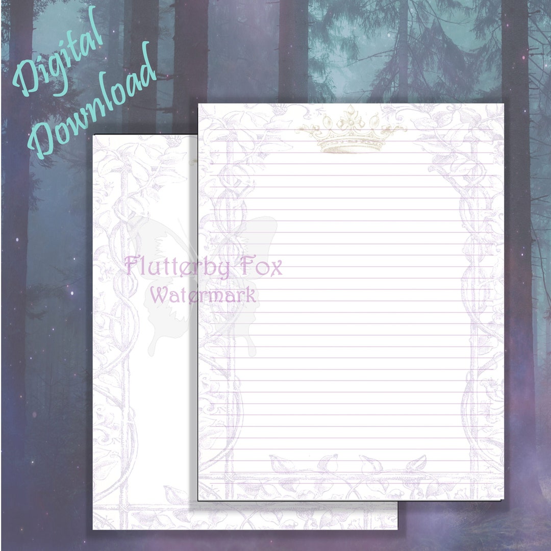 Fairy Tale Paper Printable Fairy Tale Page Storybook Paper - Etsy