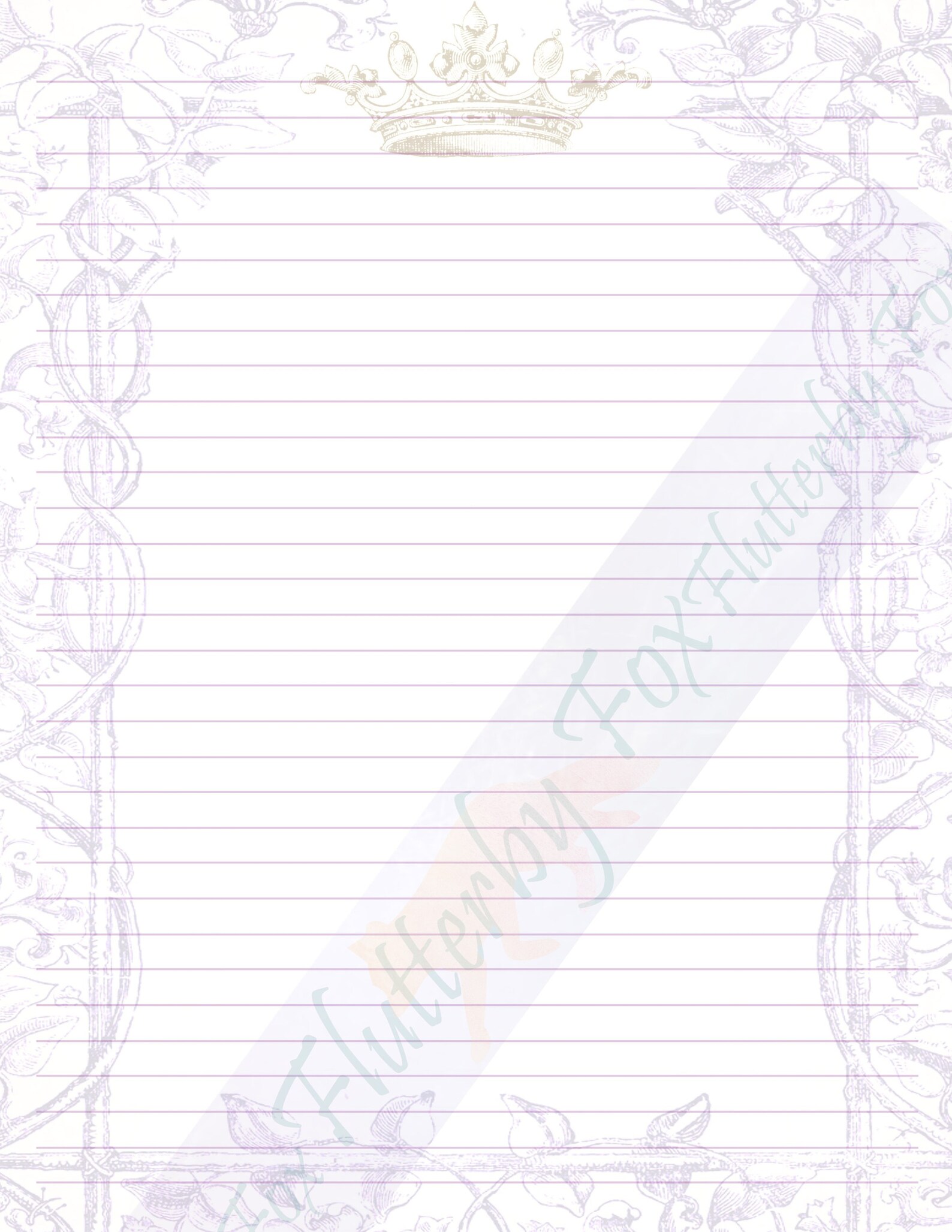 Fairy Tale Paper Printable Fairy Tale Page Storybook Paper - Etsy