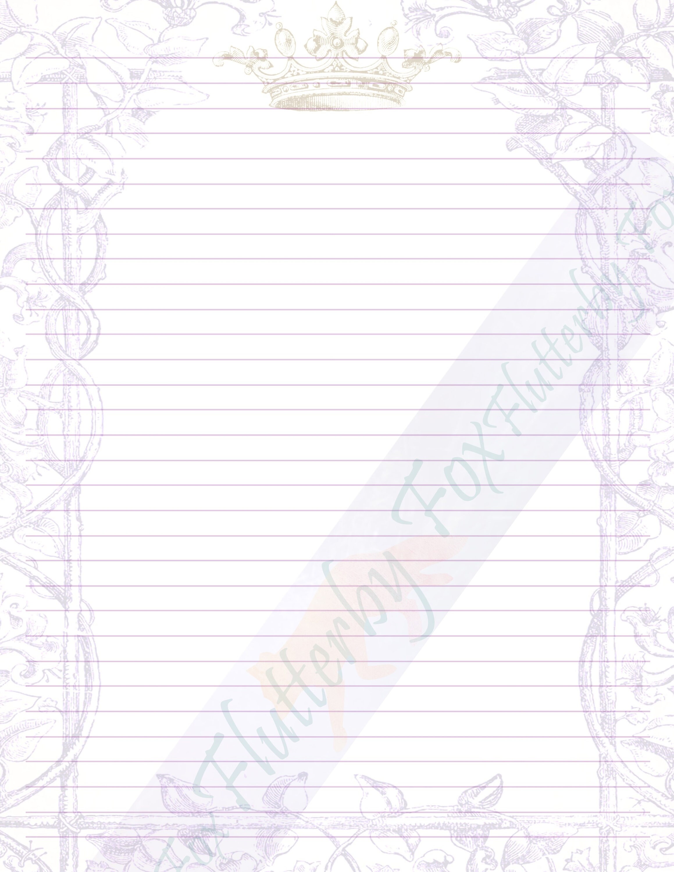Fairy Tale Paper Printable Fairy Tale Page Storybook Paper - Etsy