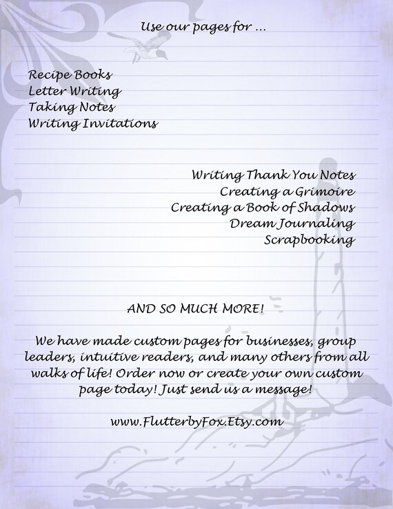 Printable Unlined Stationery Musical Notes 8.5x11 618Instant DownloadWriting PaperPrintable Note ...
