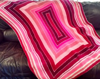 Sweetheart Large Crocheted Throw Blanket