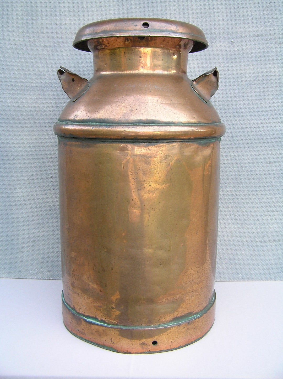 Antique COPPER MILK CAN Etsy