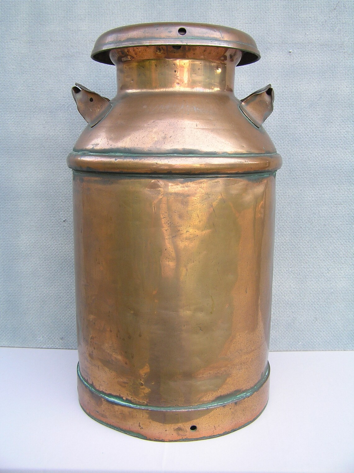 Antique COPPER MILK CAN - Etsy
