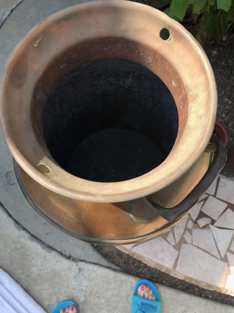 Antique COPPER MILK CAN - Etsy