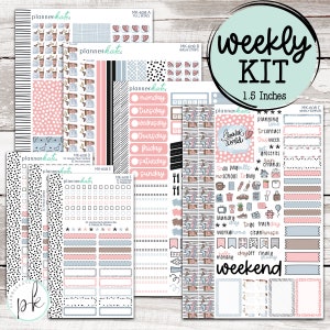 MK-608 WEEKLY || "My Planner Valentine" - Weekly Kit Planner Stickers