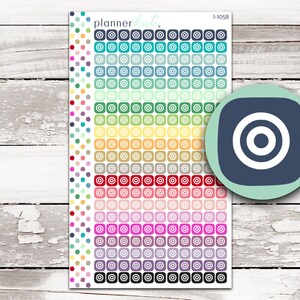 I-1058 || TARGET Itty Bitty Icon Stickers