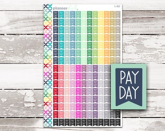 L-107 || PAYDAY FLAG Planner Stickers