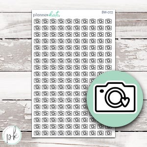 BW-72 || CAMERA Icon Sticker