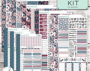 MK-844 WEEKLY || "Dusty Rose" - Weekly Kit Planner Stickers
