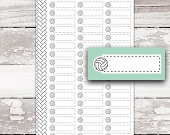 DASH-162 // VOLEIBOL Pegatinas para planificador con iconos de Dash