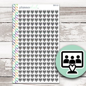 BW-101 || VIRTUAL MEETING Icon Sticker