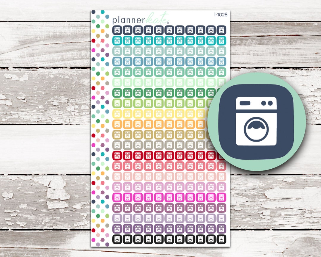 I1028 LAUNDRY Itty Bitty Icon Sticker Etsy