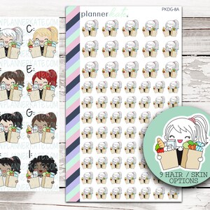 PKDG-8 || GROCERIES Pk Doodles Planner Stickers (9 Variations)
