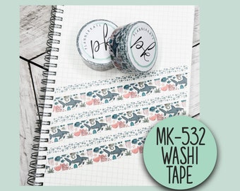 50% Off! MK-532 Washi Tape (15mm & 6mm set) - On The Ocean