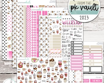 FTV-121 || That First Sip - Weekly Kit Planner Stickers - Vault Kit MK-507