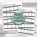 STK-112 || MOVIES to WATCH Dashboard Sticker