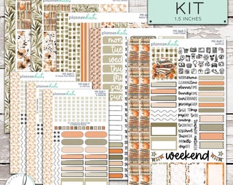 MK-848 WEEKLY || "Booked For Fall" - Weekly Kit Planner Stickers