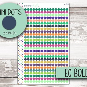 V-18 MINI DOT STICKERS B) EC Bold