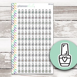 BW-56 || NAIL POLISH Icon Sticker