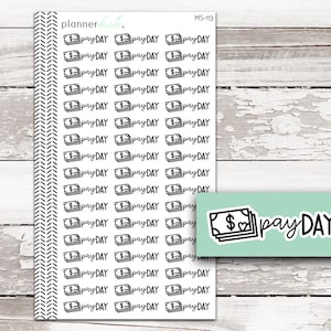 MS-113 || Pay Day Mixed Script Stickers