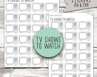 STK-186 || TV Shows To Watch Dashboard Sticker