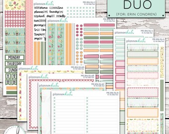 MK-819 EC A5 Daily Duo || "Bloom & Grow" A5 Erin Condren Daily Duo