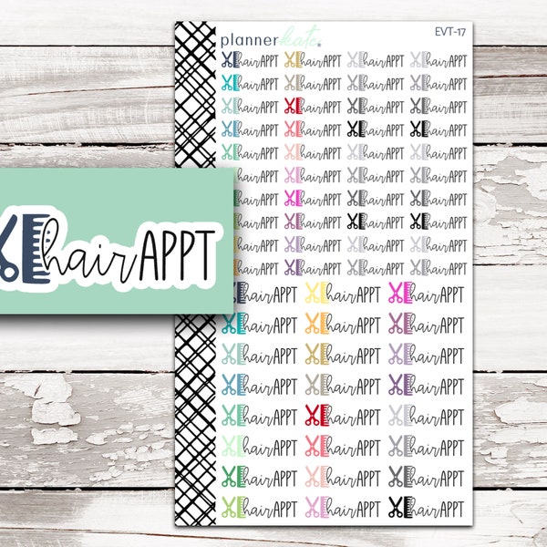 EVT-17 || HAIR APPT Evenement Sticker