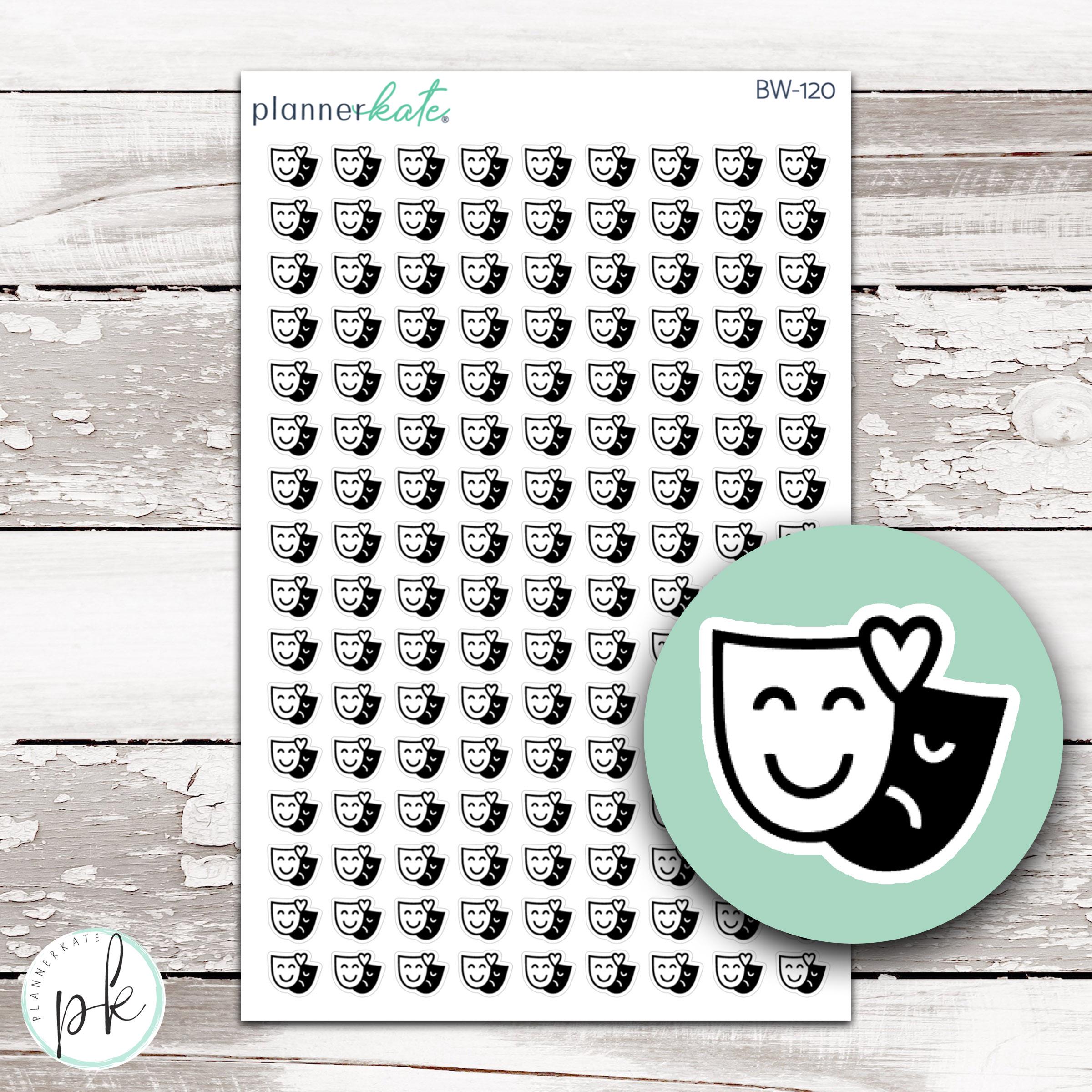 BW-120 || THEATER/ART Icon Sticker