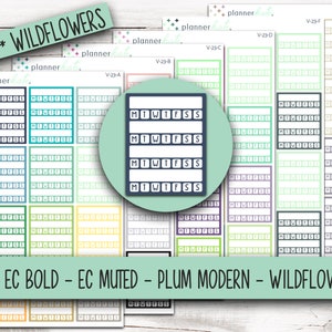 V-23 || HABIT TRACKER SIDEBAR for 7x9 Planner