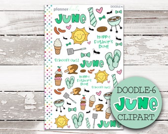 DOODLE-6 || JUNE CLIPART