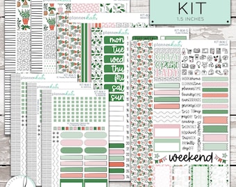KIT-806 WEEKLY || "Plants & Paper" - Weekly Kit Planner Stickers