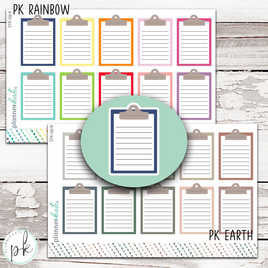 STK-133 || CLIPBOARD Planner Stickers - Etsy