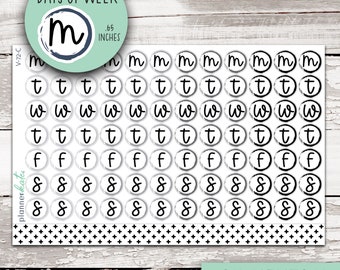 V-72-C || Days of Week Circles - PK Neutral