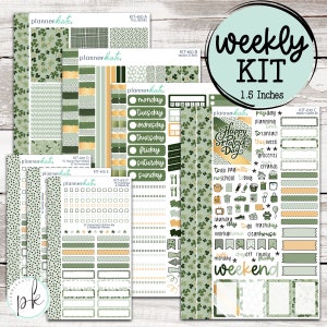 KIT-610 WEEKLY || "Lucky Charms" - Weekly Kit Planner Stickers