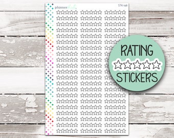 STK-148 || BOOK RATING Stars - Planner Stickers