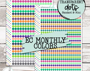 TRAN-4 || EC Bold Colors Transparent Dots - Standard & Mini